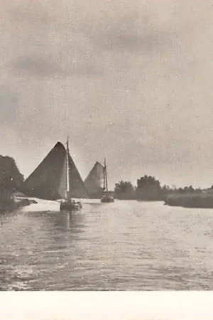 Tani Rietvelden bij Leimuiden Binnenvaart schepen Scheepvaart Molen HC22445