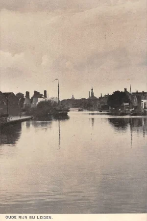 Oferta limitowana Oude Rijn bij Leiden Binnenvaart schip Scheepvaart HC22438