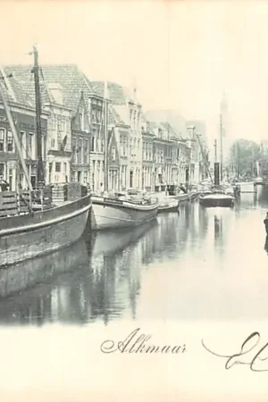 Alkmaar 1900 Binnenvaart schepen Scheepvaart HC22596 Najlepsza cena