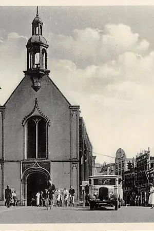 Dordrecht Vischburg met Auto bus 1935 HC22285 Darmowa dostawa