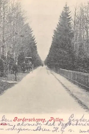 Putten Garderscheweg met paard en wagen 1904 Veluwe HC22222 Kup teraz