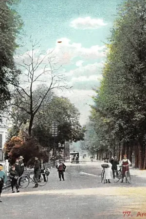 Rabat Velp Arnhemsche Straatweg met Paardentram Tram 1907 Rheden HC22156