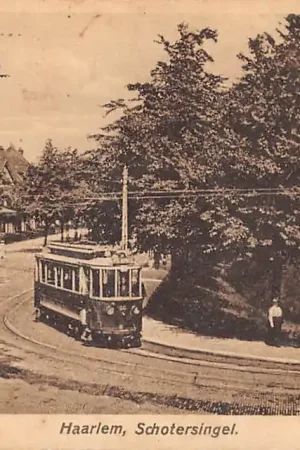 Tylko dziś Haarlem Schotersingel met tram 50 1926 HC22001