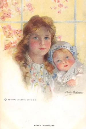 Fantasie Vintage Paech Blossoms Moeder met kind Reinthal & Newman Illustrator Philip Boileau 1917 HC21984 Niska cena