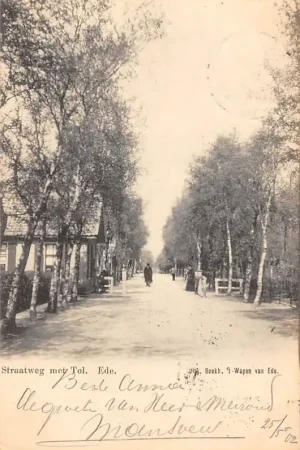 Autentyczny Ede Straatweg bij Tol 1902 Veluwe HC21979