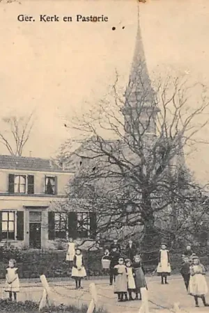 Ede Gereformeerde Kerk en Pastorie 1906 HC21903 Tylko dziś