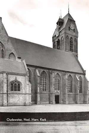 Popularny Oudewater Ned. Hervormde Kerk 1968 HC21864