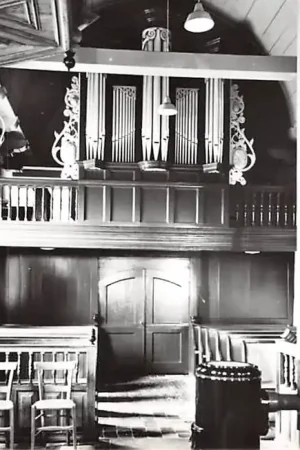 Wyprzedaż Waaxens bij Dokkum Friesland Ned. Hervormde Kerk met orgel 1969 HC21836