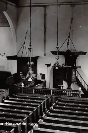 Bergambacht Interieur Hervormde Kerk 1969 HC21831 Promocja