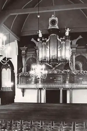 Oferta limitowana Bodegraven N.H. Dorps kerk Interieur met orgel 1971 HC21828