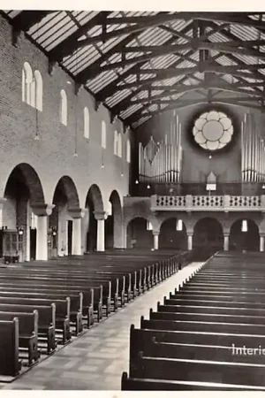 Elst (GD) Interieur R.K. Kerk met orgel 1956 HC21844 Popularny