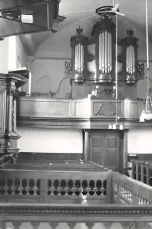 Finsterwolde Interieur Ned. Hervormde Kerk 19e eeuws Freitag Orgel 1964 Oldambt HC21843 Popularny