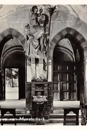 Bezpieczna płatność Roermond O.L. Vrouwe van Munster kerk Interieur 1955 HC21588