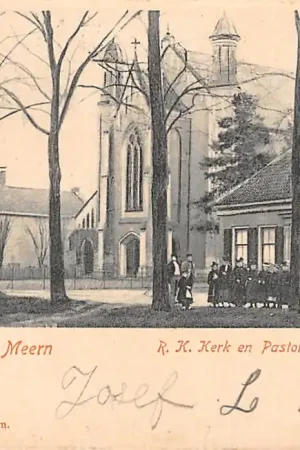 Wysoka jakość De Meern Oude Rijn R.K. Kerk en Pastorie 1904 HC21517