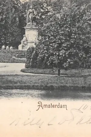 Amsterdam Vondels Park met monument HC21386 Najlepsza cena