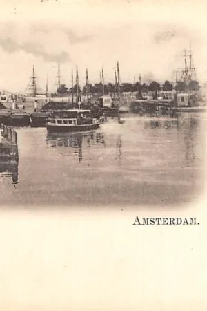 Ostatnia szansa Amsterdam Haven 1905 Binnenvaart schepen Scheepvaart HC21342
