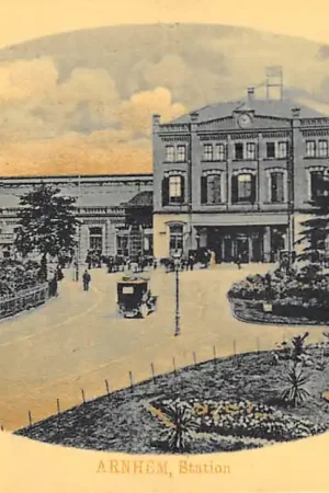 Arnhem Station Taxi 1912 Spoorwegen HC21302 Zamów teraz