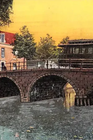 Haarlem Brug bij de Jansweg met tram 1919 HC21212 Bezpieczna płatność