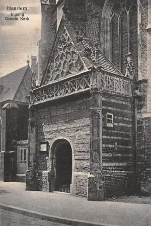 Wysoka jakość Haarlem Ingang Groote Kerk 1919 HC21204