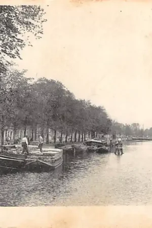 Wyprzedaż Gouda Kattensingel 1919 Binnenvaart schepen Scheepvaart HC21063