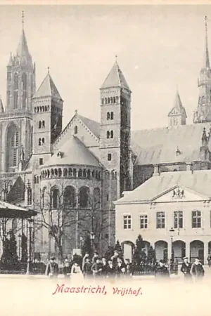 Maastricht Vrijthof met muziektent en volk HC21015 Ekspresowa dostawa