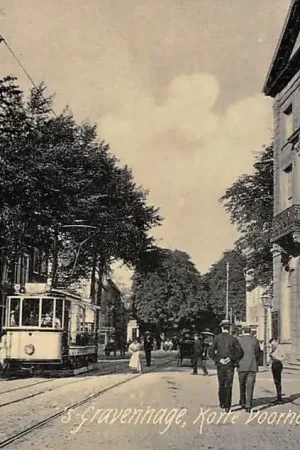 's-Gravenhage Korte Voorhout met Schouwburg 1906 HTM Tram Lijn 9 HC20966 Nowość