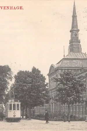 Oryginalny 's-Gravenhage Piet Hein-Plein 1909 HTM Tram 80 Lijn 5 HC20719