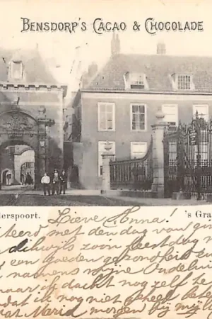 Ekspresowa dostawa 's-Gravenhage Stadhouderspoort Reclame Bensdorp 's Cacao en Chocolade 1900 HC20741