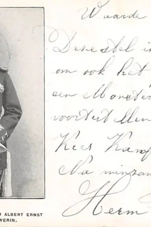 Koningshuis Z.H. Hertog Hendrik Wladimir Albert Ernst van Mecklenburg Schwerin 1900 HC20458 Ekspresowa dostawa