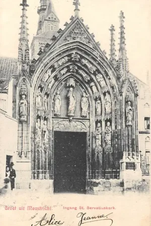 Bezpieczna płatność Maastricht Ingang St. Servatius kerk 1904 HC20432