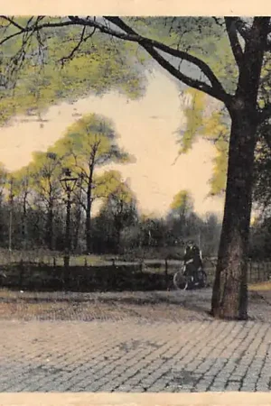 Rotterdam park met RET Tram 1928 HC19821 Autentyczny