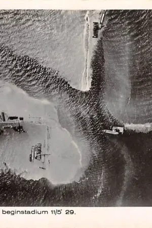 Darmowa dostawa Breezand Haventerrein in beginstadium 1929 Wieringermeer KLM luchtfoto 8496 Zuiderzee IJsselmeer HC19509