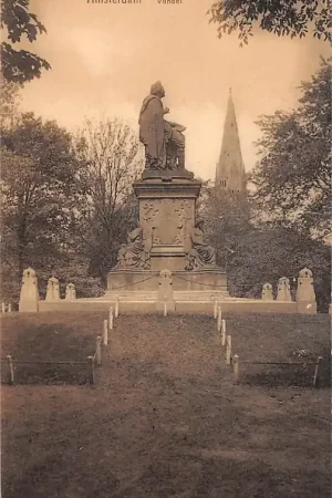 Popularny Amsterdam Vondel Monument HC19483