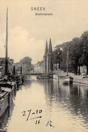 Sneek Bothniakade Binnenvaart schepen 1911 hc19177 Bezpieczna płatność
