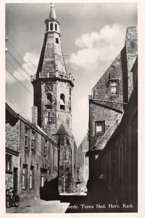 Groede Toren Ned. Hervormde Kerk Sluis Zeeuws-Vlaanderen HC18711 Ekspresowa dostawa