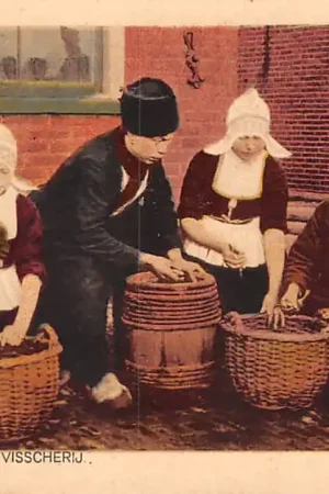 Volendam Ansjovis Visscherij Klederdracht Visserij 1925 HC18605 Najlepsza cena