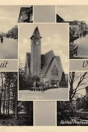 Veenendaal Groeten uit Prins Bernhardlaan Juliana Kerk Hoofdstraat Kasteel Prattenburg in het Bosch HC18527 Najlepsza cena