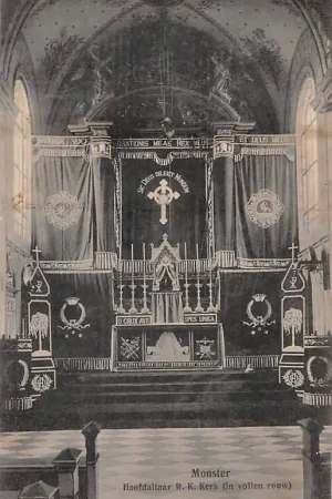 Monster Hoofdaltaar R.K. Kerk (in vollen rouw) HC18485 Rabat
