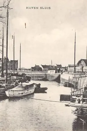 Bezpieczna płatność Sluis (ZL) Haven met schepen Scheepvaart Zeeuws-Vlaanderen HC18478