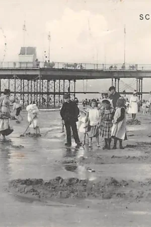 Scheveningen Strand leven 1908 Pier HC18292 Premium