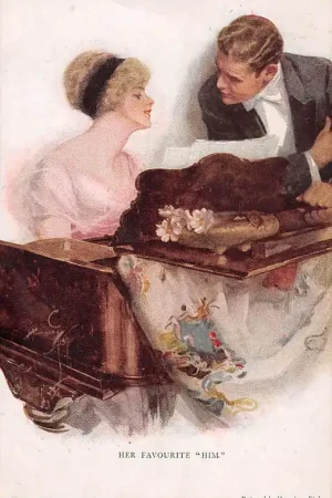 Nowość Fantasie Vintage Her Favourite Him Reinthal & Newman Harrison Fisher No. 769 1921 HC18274