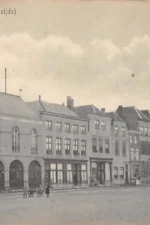 Goes Groote Markt (Westzijde) 1916 HC18053 Autentyczny