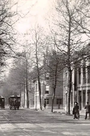 Zo was Dordrecht Joh. de Witstraat omstreeks 1910 2x Paardentram Tram HC18197 Wyprzedaż