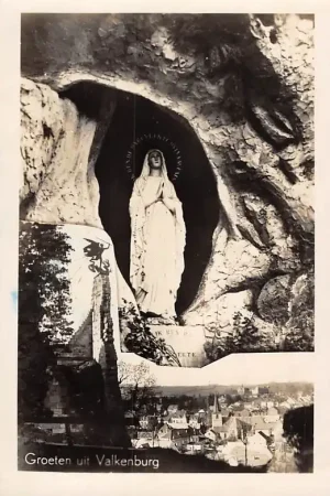 Valkenburg (LB) Groeten uit 1951 Ruïne Panorama Maria in de Lourdesgrot HC18162 Zamów teraz