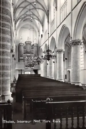 Tholen Interieur Ned. Hervormde Kerk met orgel HC17982 Rabat