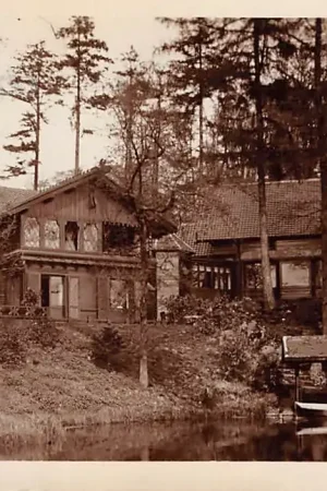 Oosterbeek bij Arnhem Het Jagershuis Originele fotokaart 1935 HC17404 Zwrot pieniędzy