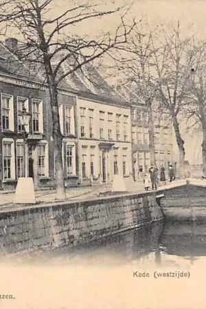 Sluis (ZL) Kade (Westzijde) met binnenvaart schip Scheepvaart Zeeuws-Vlaanderen HC17532 Oferta limitowana