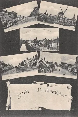 Tani Hoofdplaat Sluis (ZL) Vijfluik met molen Zeeuws-Vlaanderen HC17512