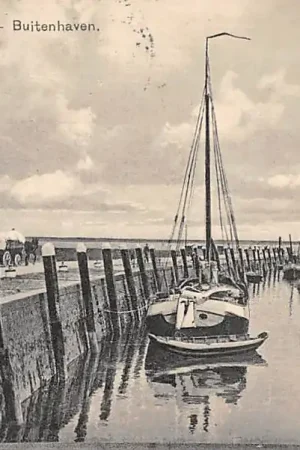 Willemstad Buitenhaven Binnenvaart schepen Scheepvaart 1928 HC17219 Wyprzedaż