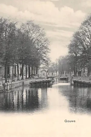 Gouda Gouwe met Sluis Amsterdams Verlaat HC17067 Autentyczny